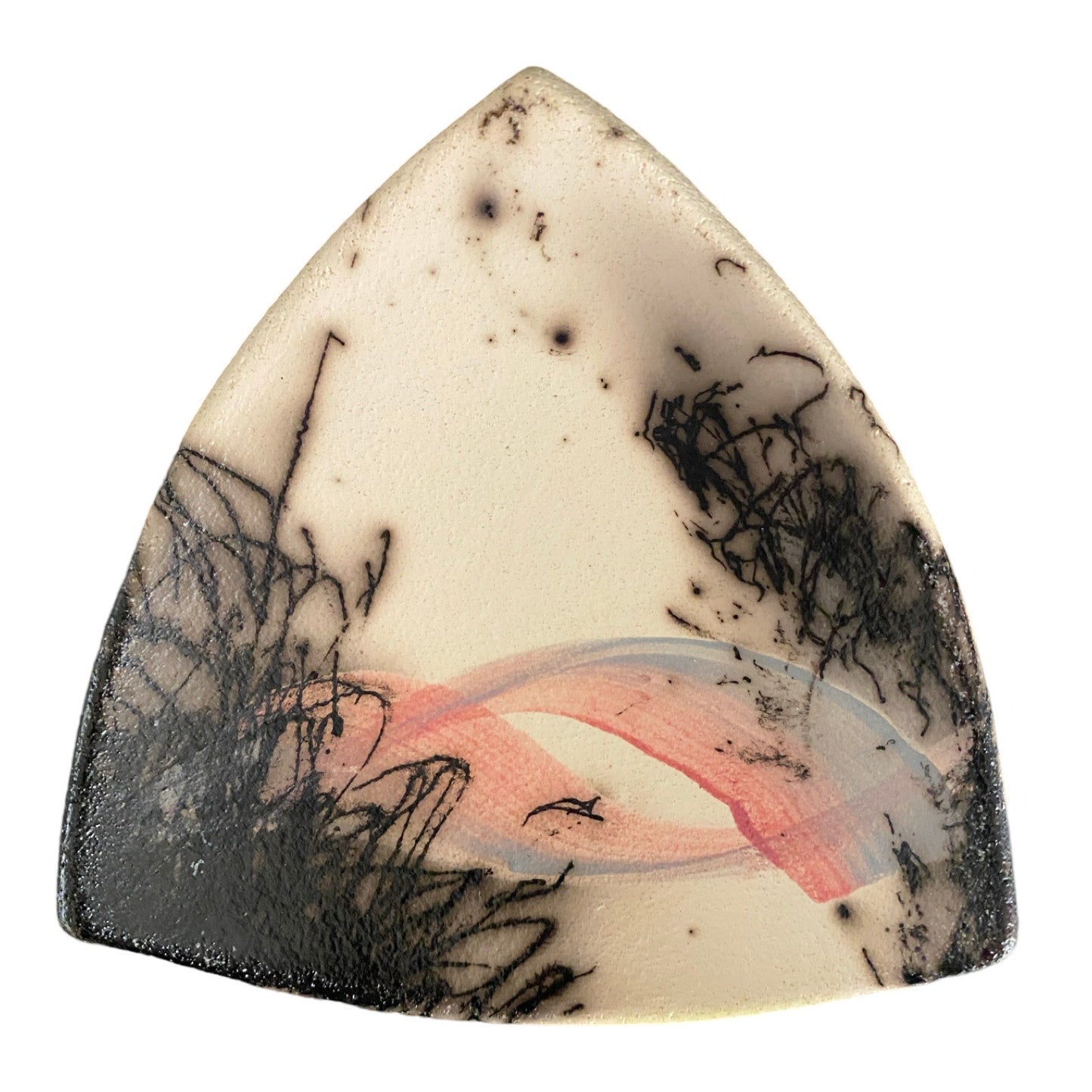 Ring Dish - Carbon Decorated in Shades of Purple